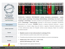 Tablet Screenshot of kancelariatlumacza.pl